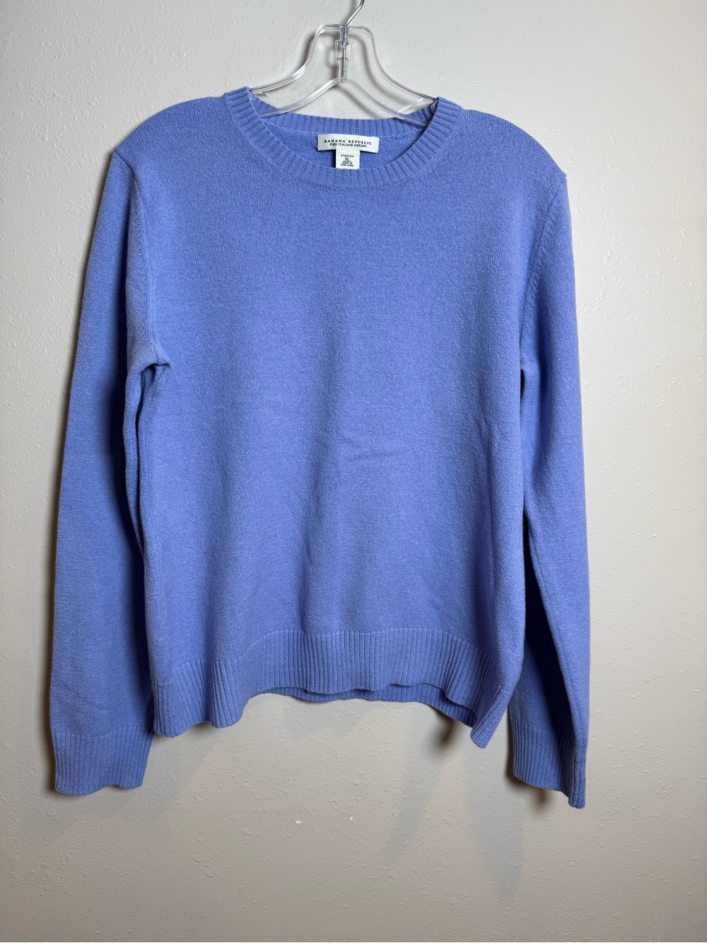 Banana Republic Fine Italian Merino Wool Sweater Periwinkle XL